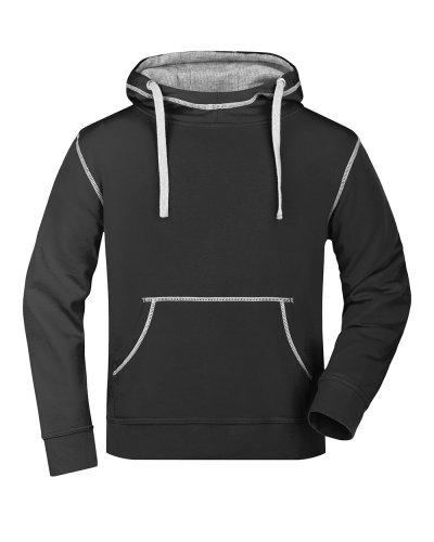 Men's Lifestyle Hoody black/grey heather