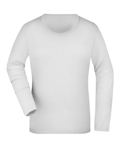 Ladies' Stretch Shirt Long-Sleeved White