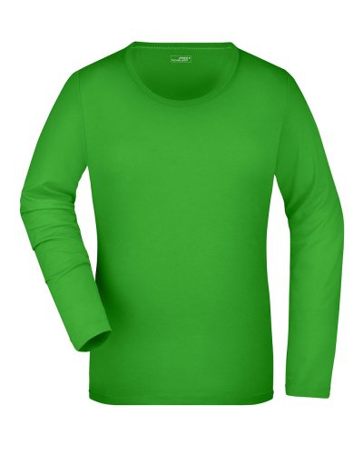 Ladies' Stretch Shirt Long-Sleeved Lime Green