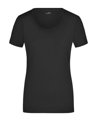 Ladies' Stretch Round-T Black