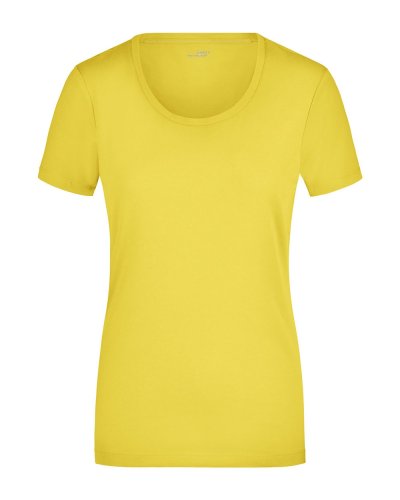 Ladies' Stretch Round-T Yellow
