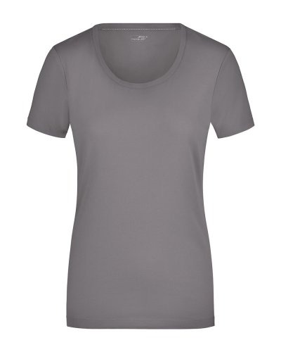 Ladies' Stretch Round-T Charcoal
