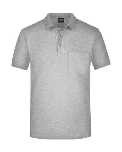 Men's Polo Pocket Ash