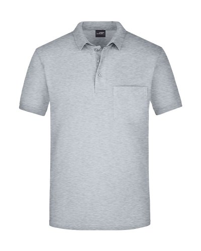 Men's Polo Pocket Grey Heather