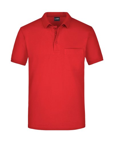 Men's Polo Pocket Red