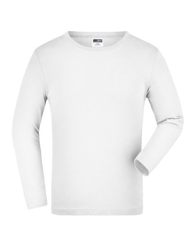 Junior Shirt Long-Sleeved Medium White