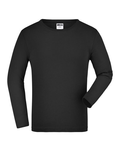 Junior Shirt Long-Sleeved Medium Black