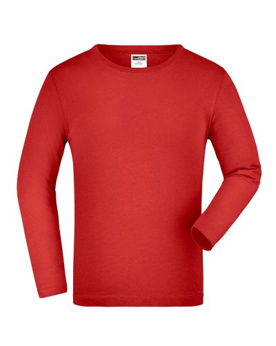 Junior Shirt Long-Sleeved Medium Red