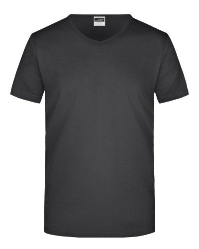 Men's Slim Fit V-T Black