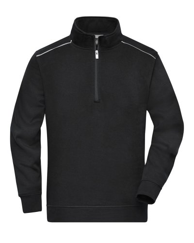 Workwear Half-zip Sweat - Solid Black