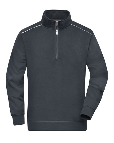 Workwear Half-zip Sweat - Solid Carbon