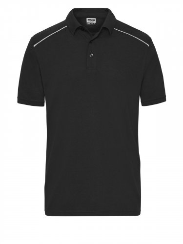 Men's Workwear Polo - Solid Black