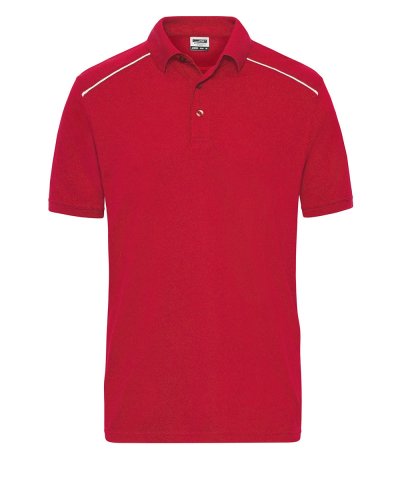 Men's Workwear Polo - Solid Red