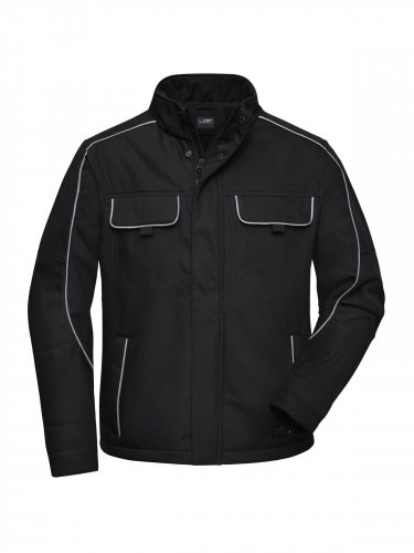 Workwear Softshell Jacket - Solid Black
