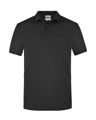 Men's Workwear Polo Pocket Black