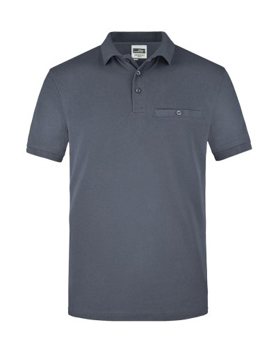 Men's Workwear Polo Pocket Carbon