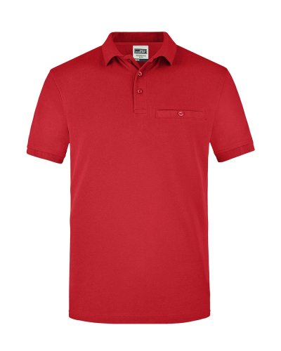 Men's Workwear Polo Pocket Red