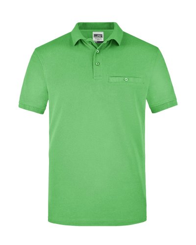 Men's Workwear Polo Pocket Lime Green