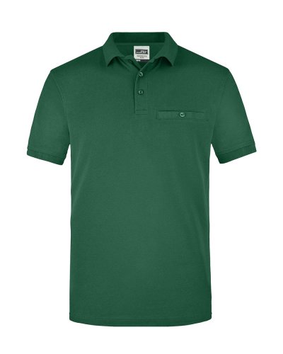Men's Workwear Polo Pocket Dark Green