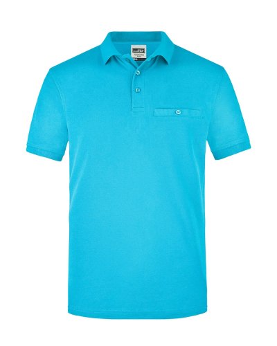Men's Workwear Polo Pocket Turquoise