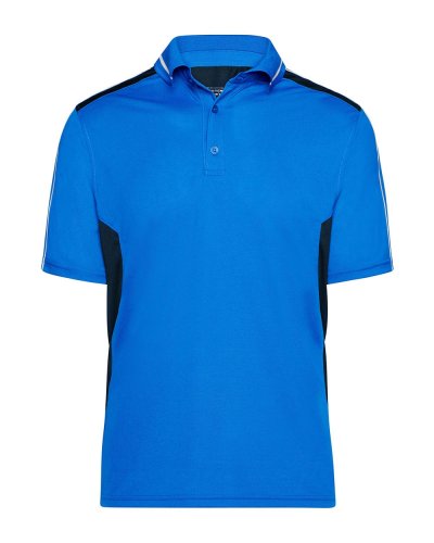 Polo da uomo maniche corte funzionale Royal/Navy