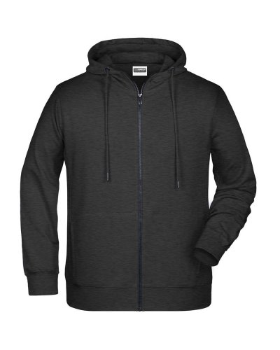 Men's Zip Hoody Black-Heather