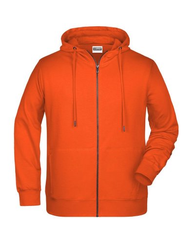 Men's Zip Hoody Orange
