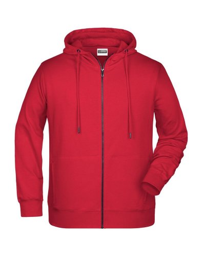 Men's Zip Hoody Red