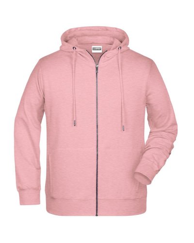 Men's Zip Hoody Rose Melange