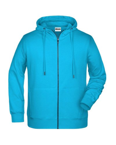 Men's Zip Hoody Turquoise