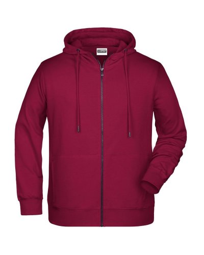 Men's Zip Hoody Wine