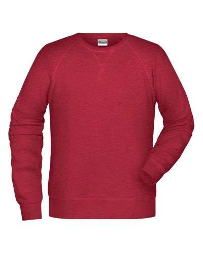 Men's Sweat Carmine-Red-Melange
