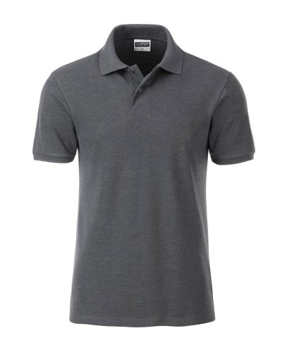 Polo classica da uomo  James & Nicholson Black-Heather