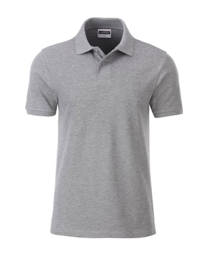 Polo classica da uomo  James & Nicholson Grey Heather