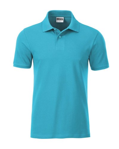 Polo classica da uomo  James & Nicholson Turquoise