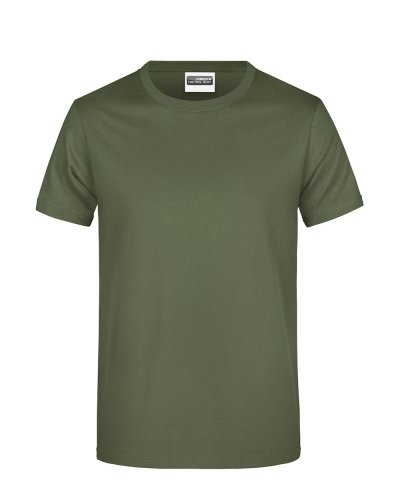T-shirt girocollo da uomo Olive