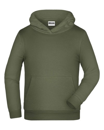 Basic-Hoody Children Olive