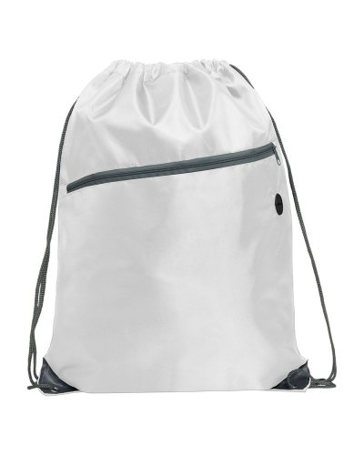 Sacca zaino in poliestere 210D Clèmatite Bianco