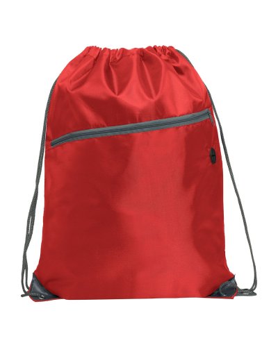 Sacca zaino in poliestere 210D Clèmatite Rosso