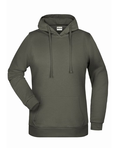 Basic Hoody Lady Dark Grey