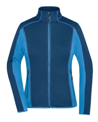 Ladies' Structure Fleece Jacket Navy/bright-blue