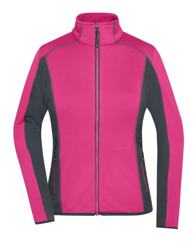 Ladies' Structure Fleece Jacket Pink/carbon