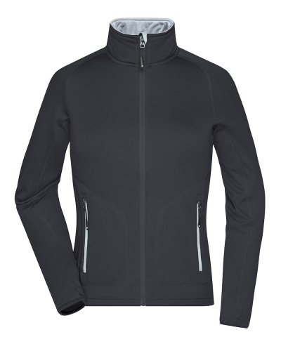 Ladies' Stretchfleece Jacket Black/Silver