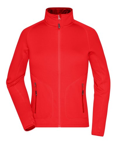 Ladies' Stretchfleece Jacket Light-red/chili