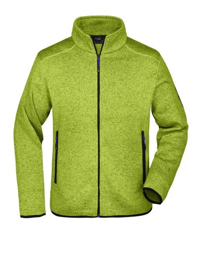 Men's Knitted Fleece Jacket Kiwi Melange / Royal