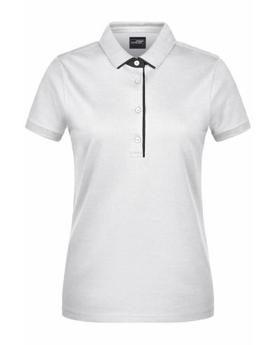 Ladies' Polo Single Stripe White/Black