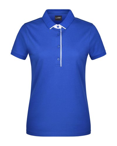 Ladies' Polo Single Stripe Royal/White