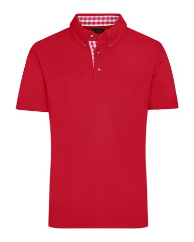 Men's Traditional Polo Red/Red-White