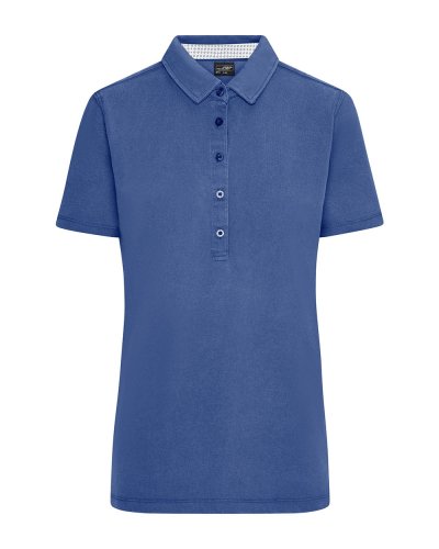 Ladies' Polo Navy / White / Liglt Blue