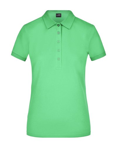 Polo da donna classica in piqué elasticizzato James & Nicholson Lime Green